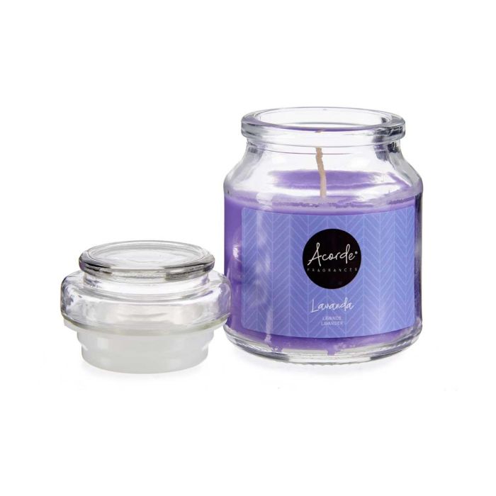 Vela Tapa Vidrio Lavanda 28H Acorde 7X10CM (12 Unidades) 3 Vela Tapa Vidrio Lavanda 28H Acorde 7X10CM (12 Unidades) 3