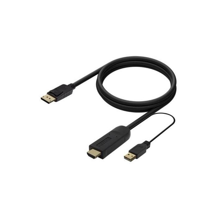 AISENS - CABLE CONVERSOR ACTIVO HDMI 2.0 + USB ALIM. A DISPLAYPORT V1.2, HDMI/M-USB/M-DP/M, NEGRO, 1.8M 1 AISENS - CABLE CONVERSOR ACTIVO HDMI 2.0 + USB ALIM. A DISPLAYPORT V1.2, HDMI/M-USB/M-DP/M, NEGRO, 1.8M 1