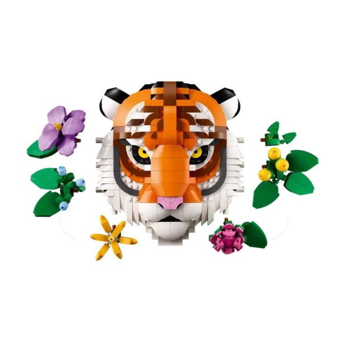 LEGO Colección Fauna: Tigre - Set de Construcción Art 3D para Adultos | Obra Decorativa con Flores y Plantas Estilizadas, 744 piezas 2 LEGO Colección Fauna: Tigre - Set de Construcción Art 3D para Adultos | Obra Decorativa con Flores y Plantas Estilizadas, 744 piezas 2