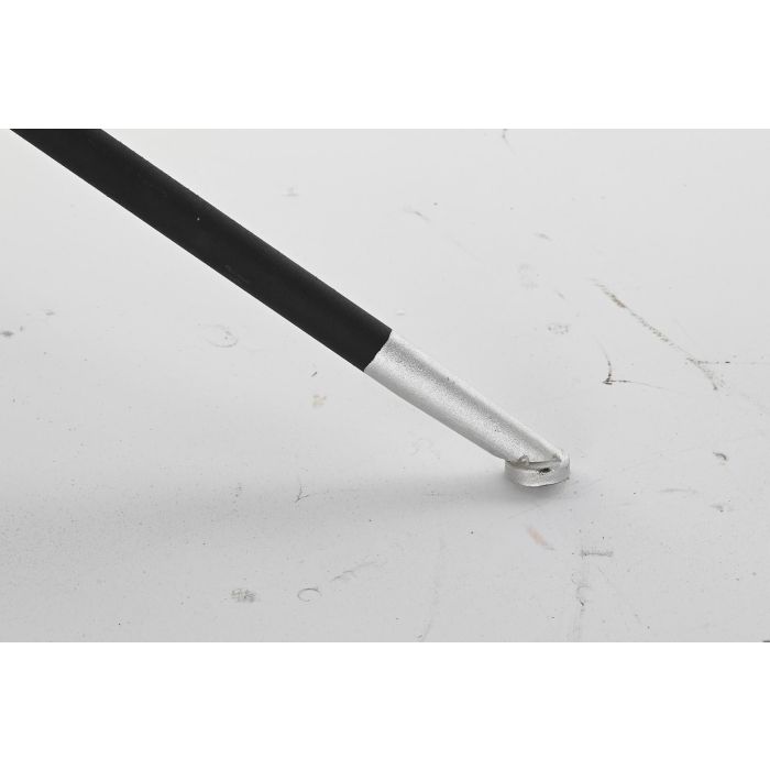 DKD Home Decor Mesa Auxiliar Scandi Desmontable de Metal y Cristal, Negro y Natural, 80x48x80 cm 2 DKD Home Decor Mesa Auxiliar Scandi Desmontable de Metal y Cristal, Negro y Natural, 80x48x80 cm 2
