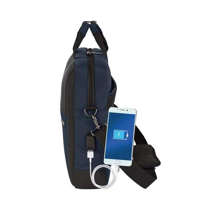 Safta Maletín Bandolera para Ordenador Portátil 15,6 pulgadas Business Negro-Azul-Gris 410x90x330 mm | Cartera Escolar 11 Safta Maletín Bandolera para Ordenador Portátil 15,6 pulgadas Business Negro-Azul-Gris 410x90x330 mm | Cartera Escolar 11