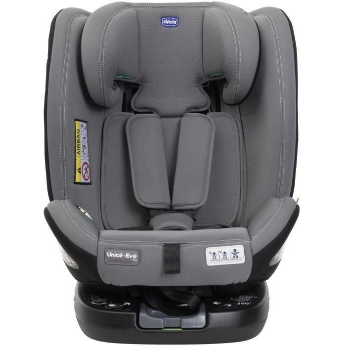 Silla de coche - CHICCO - UNICO EVO - Grupo 0/1/2/3 - I-Size - Reclinable - Reductor - Gris Negro 1 Silla de coche - CHICCO - UNICO EVO - Grupo 0/1/2/3 - I-Size - Reclinable - Reductor - Gris Negro 1