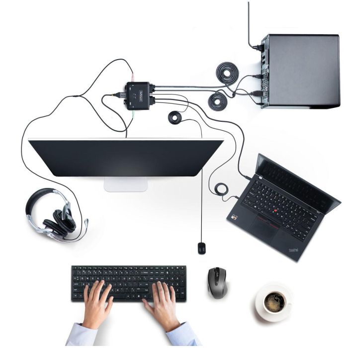 Switch KVM Startech C2-H46-UAC-CBL-KVM 1,8 m 5 Switch KVM Startech C2-H46-UAC-CBL-KVM 1,8 m 5