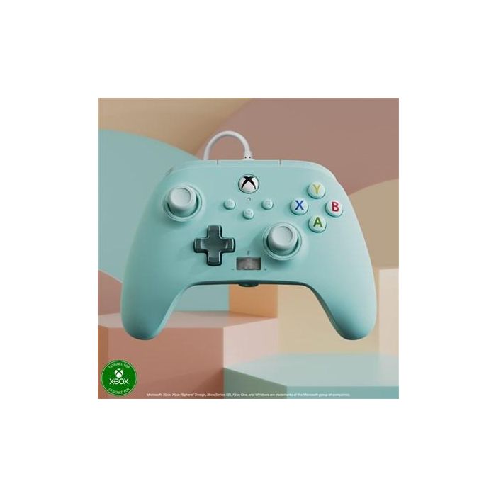 Power A Mando con Cable XBGP0004-01 para Xbox Series X/S Azul Algodón de Azúcar con Licencia Oficial Xbox 8