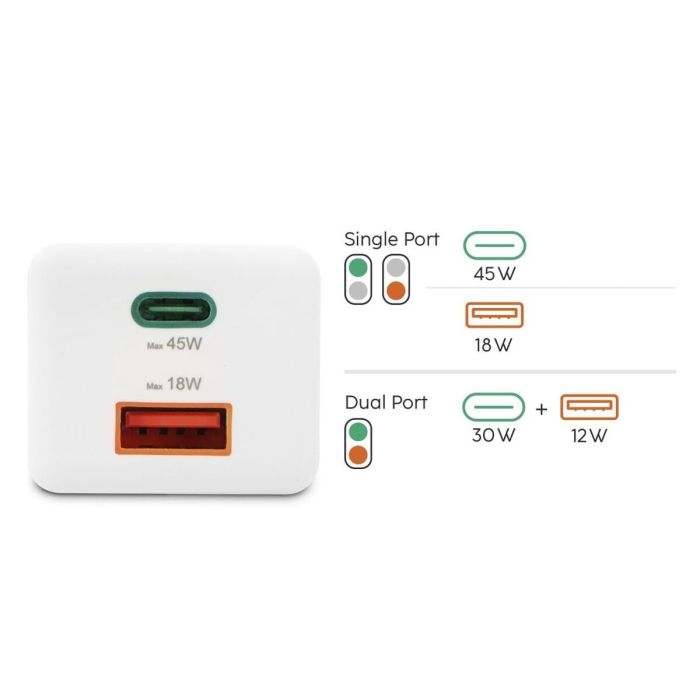 Cargador de Pared Hama 00201993 Blanco 45 W 8 Cargador de Pared Hama 00201993 Blanco 45 W 8