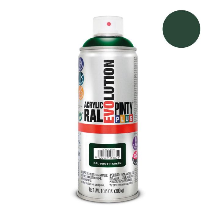 Pintura en spray pintyplus evolution 520 cc ral 6009 verde abeto