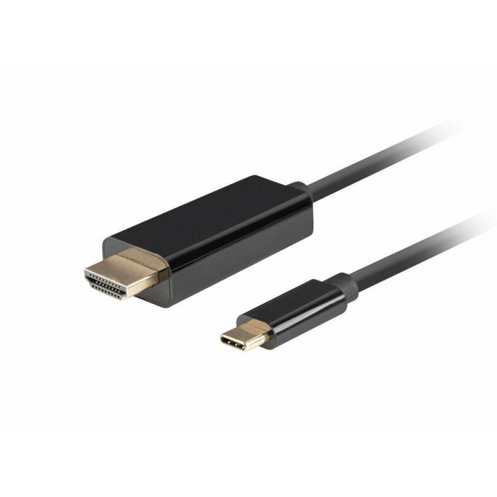 Lanberg CA-CMHD-10CU-0010-BK adaptador de cable de vídeo 1 m USB Tipo C HDMI Negro Lanberg CA-CMHD-10CU-0010-BK adaptador de cable de vídeo 1 m USB Tipo C HDMI Negro