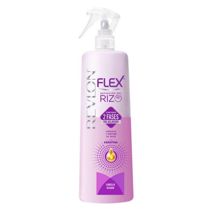 Revlon Mass Market Y00499 Acondicionador 2 Fases Sin Aclarado Definición Rizos Desenredante Spray Bifásico Cabello Rizado Mujer 400 ml