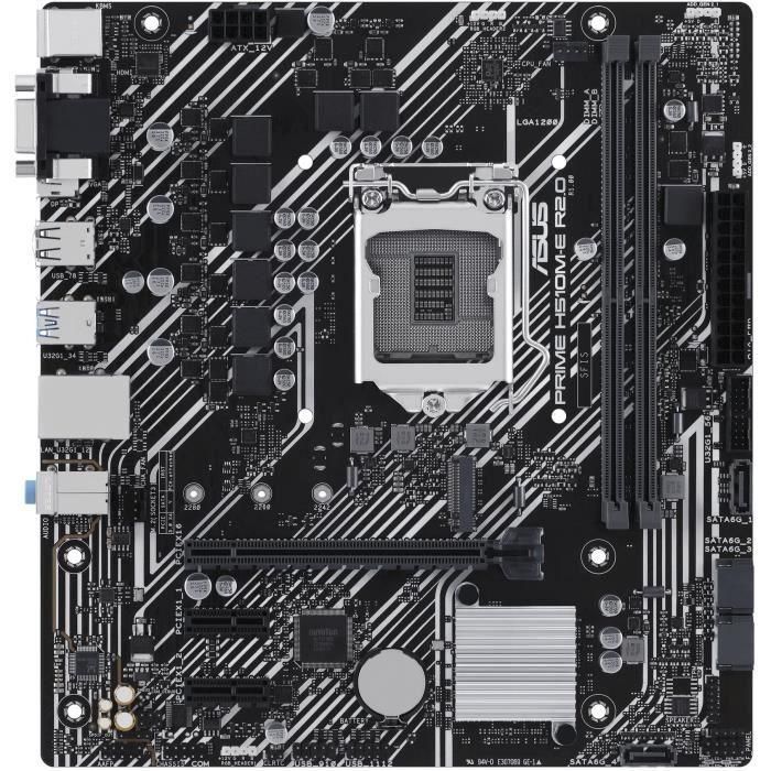 ASUS PRIME H510M-E R2.0 Placa Base Micro ATX para Intel LGA 1200 DDR4, M.2, SATA III, USB 3.2 Gen 1 1