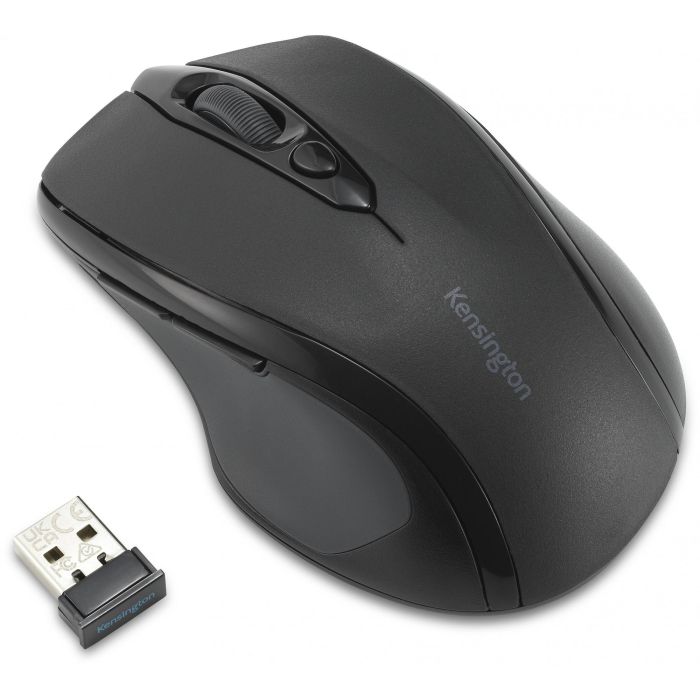Kensington MY310 EQ Ratón Inalámbrico Ergonómico Mediano, Óptico con DPI Ajustable, Botones de Navegación, Materiales Reciclados