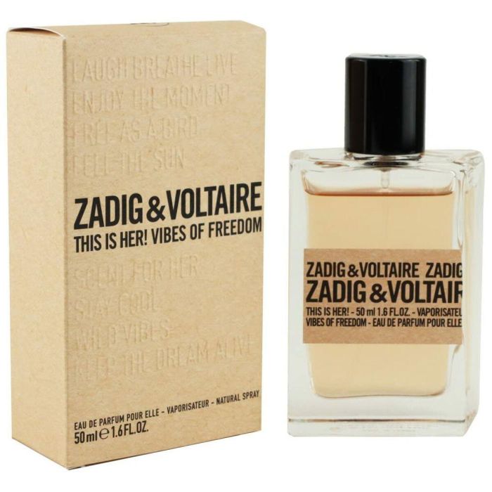 Zadig & Voltaire THIS IS HER! vibes of freedom Eau de Parfum Vaporizador Mujer 50ml - Floral Frutal, Peonía, Pera, Jazmín, Rosa, Castaña