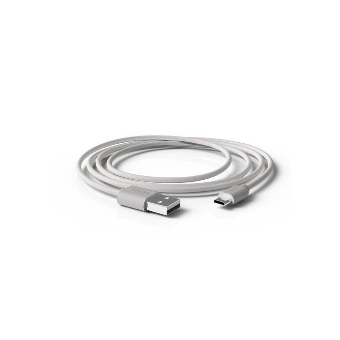 Groovy Cable USB-A a Micro USB 1 m, Carga y Sincroniza Android, Cámaras Digitales, Maquinillas de Afeitar, Libros Digitales, Blanco