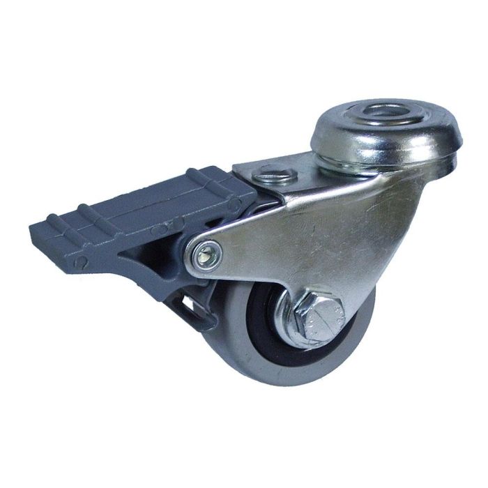 Rueda pasador ø40mm (rueda) freno goma gris cr07133 afo Rueda pasador ø40mm (rueda) freno goma gris cr07133 afo
