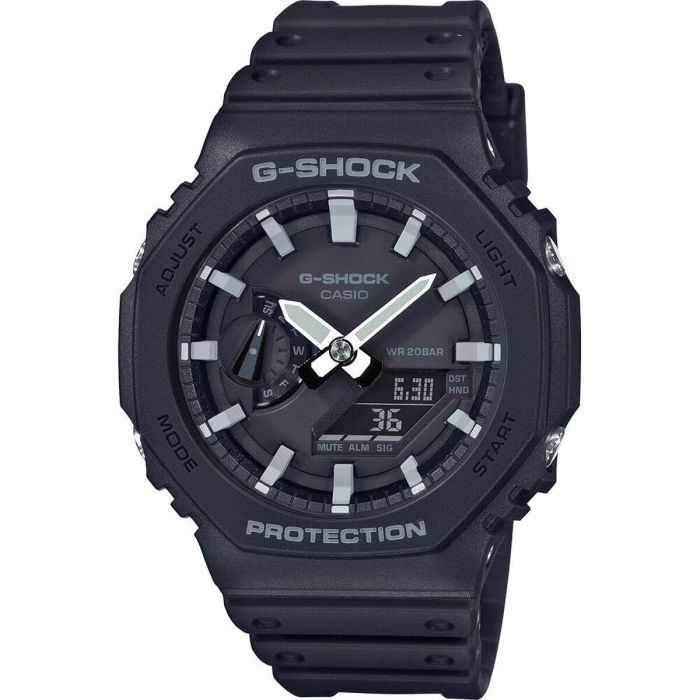 Casio G-SHOCK Reloj Multifunción Resistente a Impactos LED Neobrite Cronómetro Cuenta Regresiva Caja y Pulsera de Resina Negro