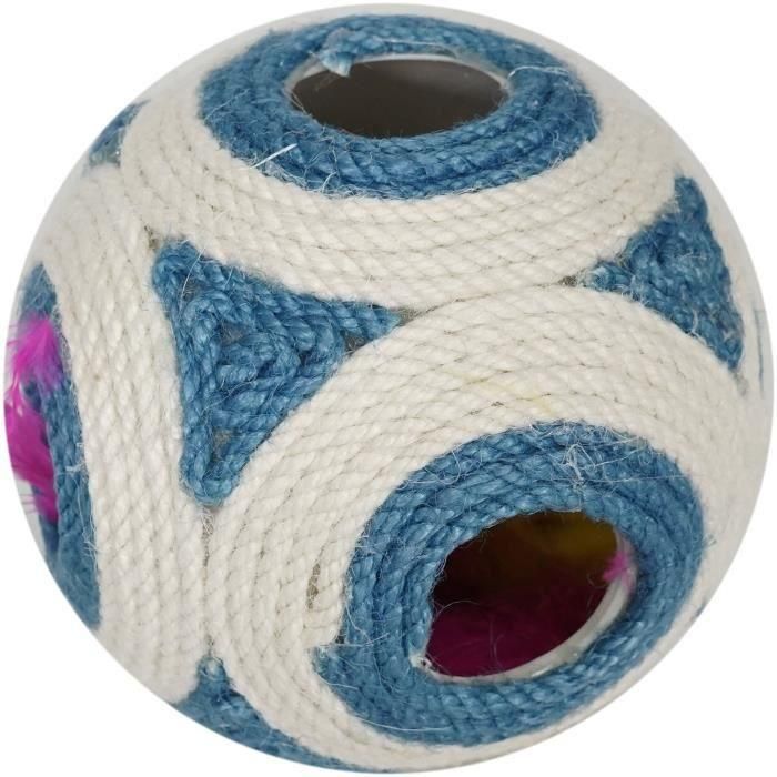 AIMÉ AIM3281014041327 Rascador XXL para Gatos, Bola Azul, con 1 Bola Adicional de 11,5 cm