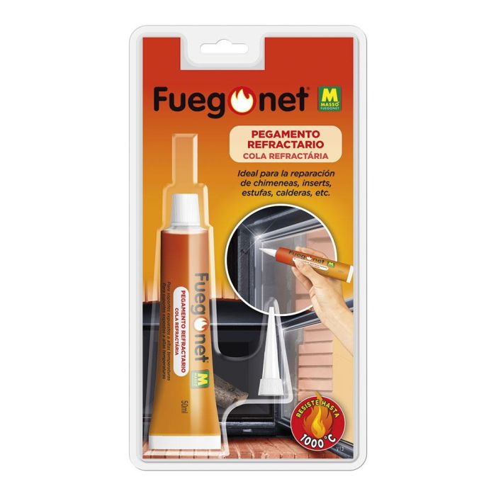 Massó Pegamento refractario 50ml para cristal de chimenea, resiste hasta 1000°C 0 Massó Pegamento refractario 50ml para cristal de chimenea, resiste hasta 1000°C 0