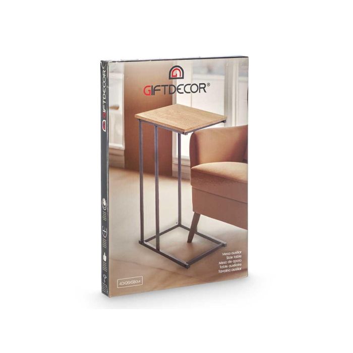 Mesa de Madera para Sofá Giftdecor 40x58x4.7 cm Bambú (4 Unidades) 2 Mesa de Madera para Sofá Giftdecor 40x58x4.7 cm Bambú (4 Unidades) 2