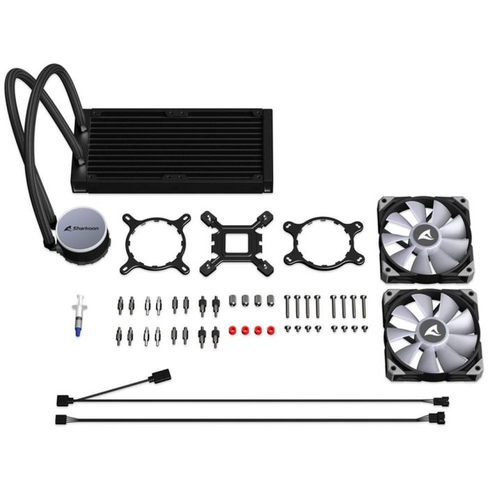 Sharkoon S70 RGB Refrigeración Líquida AIO para CPU 240mm Negro con Ventiladores PWM RGB Direccionable y Placa de Cobre 6 Sharkoon S70 RGB Refrigeración Líquida AIO para CPU 240mm Negro con Ventiladores PWM RGB Direccionable y Placa de Cobre 6