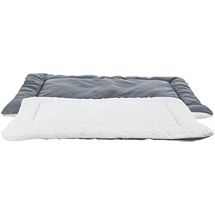 Trixie TRI1740204665769 Colchón Farello de Felpa/Tela 70x55 cm Blanco/Gris 1