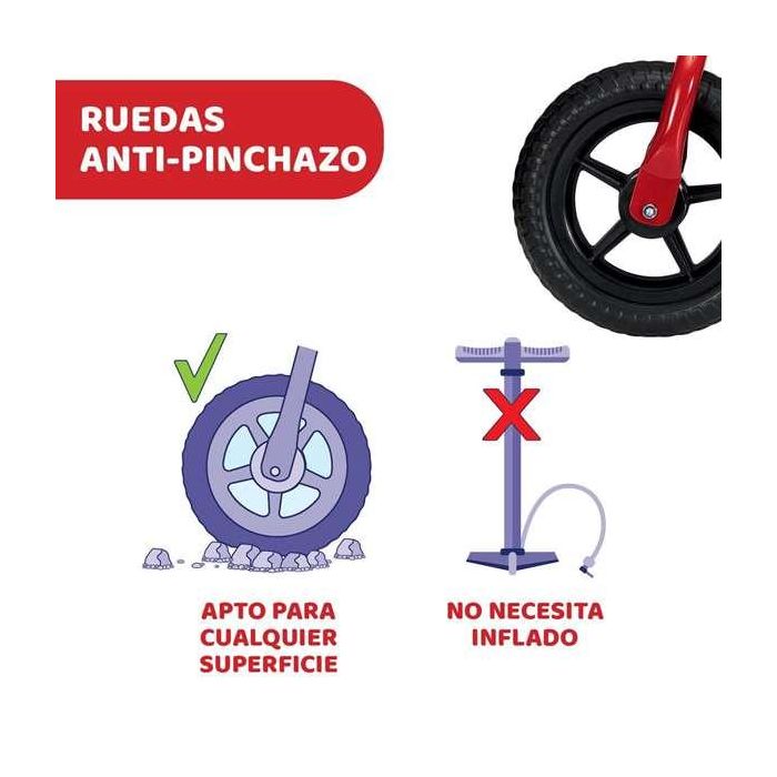 Chicco Bicicleta sin Pedales Bullet Roja 10 Pulgadas Ideal para Adquirir Equilibrio Niños 2-5 Años. Medidas: 46x56x68 cm 8 Chicco Bicicleta sin Pedales Bullet Roja 10 Pulgadas Ideal para Adquirir Equilibrio Niños 2-5 Años. Medidas: 46x56x68 cm 8