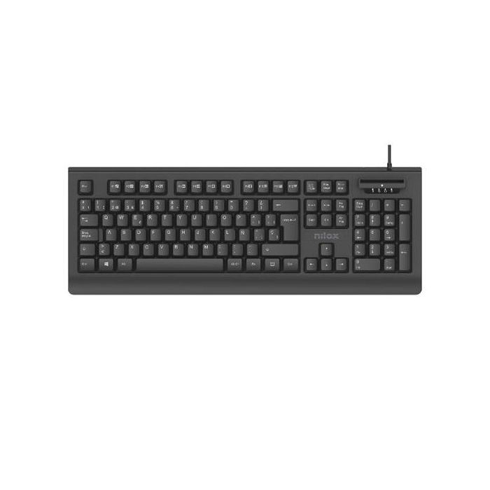 Nilox Teclado Usb Con Lector Smartcard Negro "Parecido El 53642"