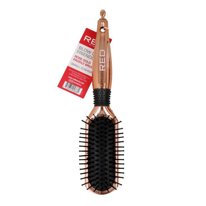 Red Kiss Rose Gold Paddle Brush Small Cush