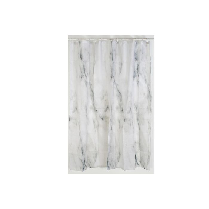 DKD Home Decor Cortina de Baño Glam, Colección Baño Mármol, Fabricada en Poliéster, Medidas 180 x 180 cm 3 DKD Home Decor Cortina de Baño Glam, Colección Baño Mármol, Fabricada en Poliéster, Medidas 180 x 180 cm 3