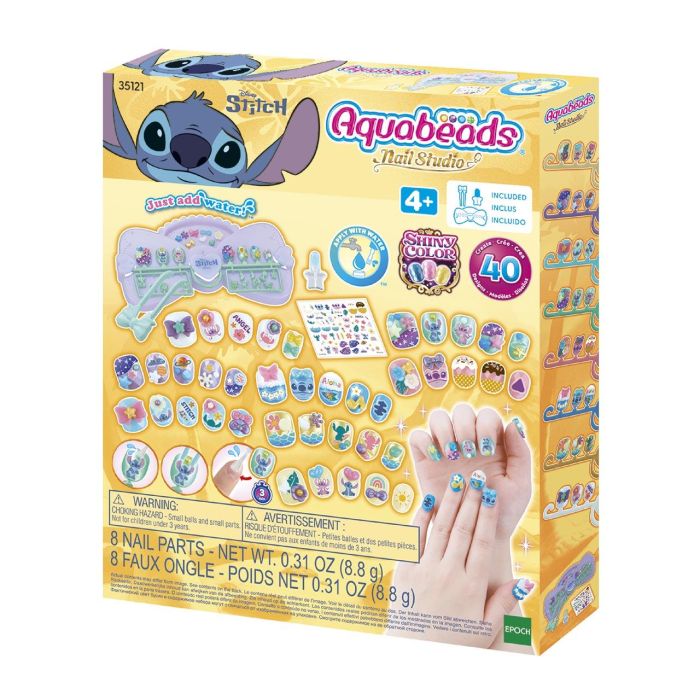 Aquabeads 35121 Kit Diseña Tus Uñas Stitch Disney para Niños +4 Años Aquabeads 35121 Kit Diseña Tus Uñas Stitch Disney para Niños +4 Años