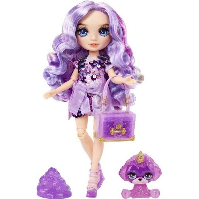 Muñeca Rainbow High Fashion con kit de Slime y mascota - Morado (Púrpura) - Muñeca con purpurina de 28 cm con kit de Slime Muñeca Rainbow High Fashion con kit de Slime y mascota - Morado (Púrpura) - Muñeca con purpurina de 28 cm con kit de Slime