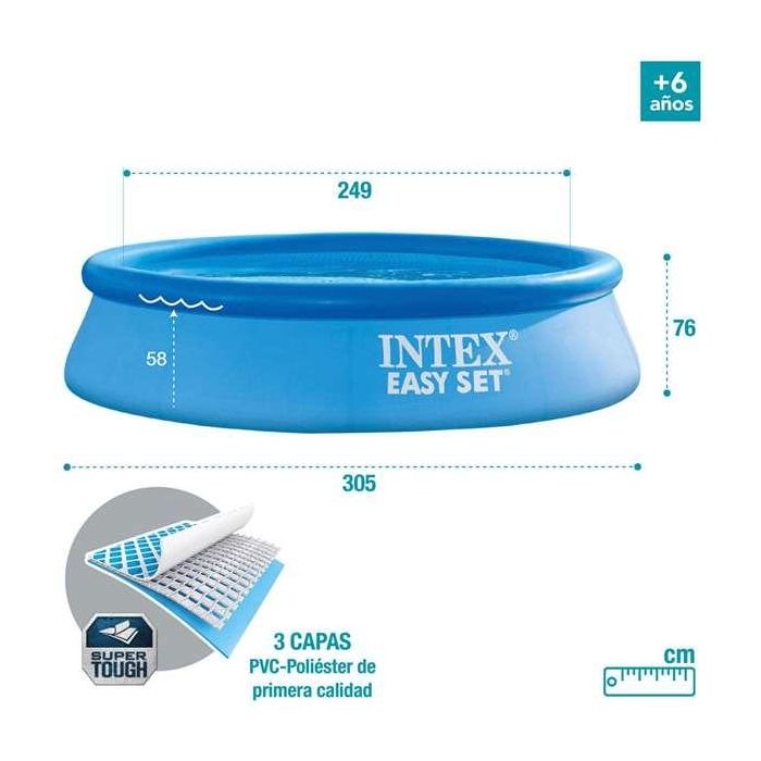 Piscina Hinchable Intex Easy Set 3853 L 305 x 76 x 305 cm 13