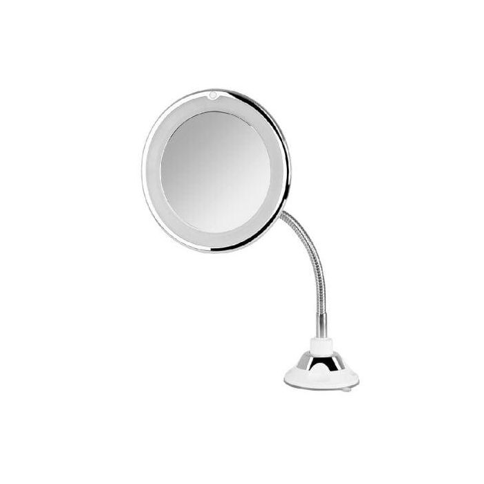 Orbegozo ESP 1020 Espejo Cosmético con Luz LED, Aumento 10X, Brazo Extensible y Ventosa Ajustable Ø17cm Orbegozo ESP 1020 Espejo Cosmético con Luz LED, Aumento 10X, Brazo Extensible y Ventosa Ajustable Ø17cm