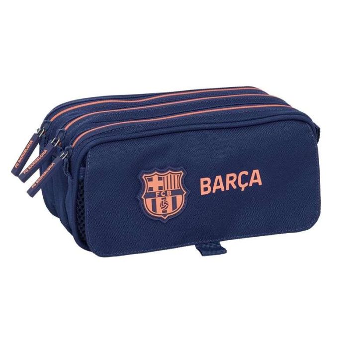 Safta Portatodo Triple F.C. Barcelona 2ª Equipación 21,5x10x8cm Estuche Escolar para Niños +3 Años