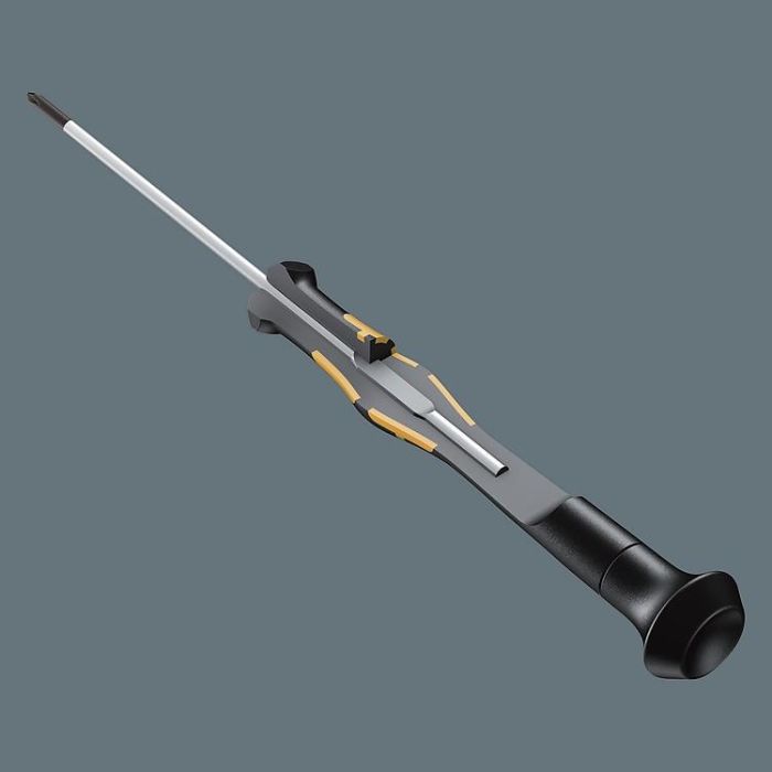 Wera 05134019001 Kraftform Micro Big Pack ESD, juego de destornilladores electrónicos de 25 piezas, negro/amarillo 3