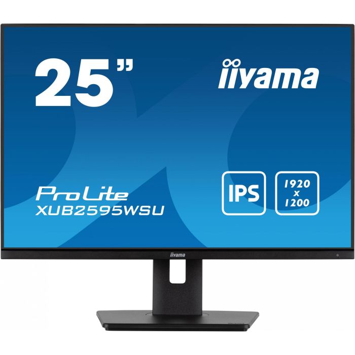 iiyama XUB2595WSU-B5 ProLite 25" WUXGA (1920x1200) IPS LED 4ms HDMI DP USB Monitor Ajustable Pivot Negro 1