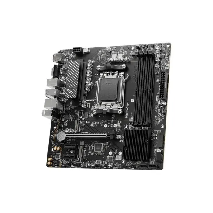 MSI PRO B650M-P Placa Base AMD B650 Zócalo AM5 Micro ATX DDR5 para PC 2