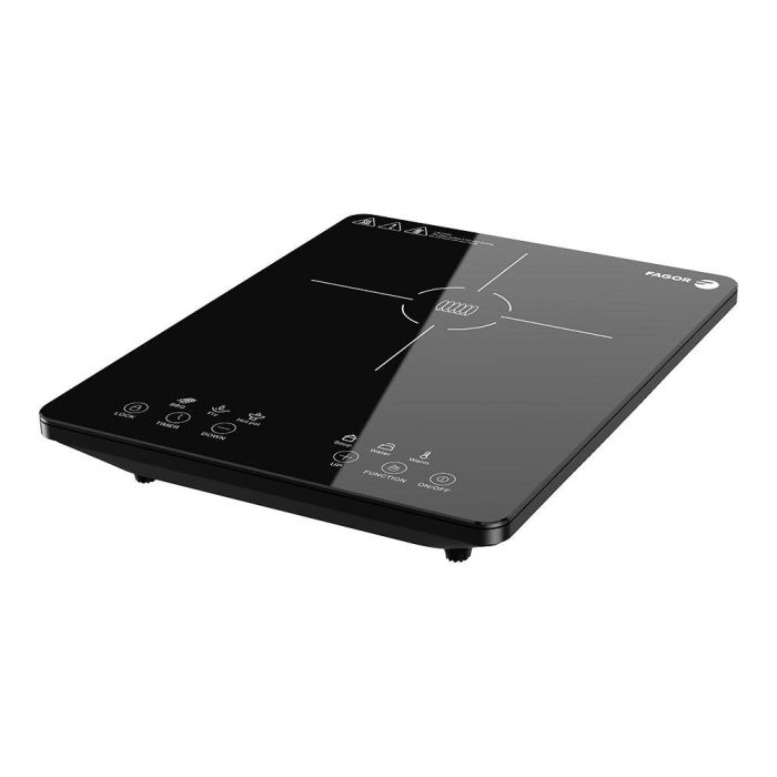 Fagor Placa de Inducción Portátil Lexie 2000W con Pantalla Táctil, 6 Funciones de Cocinado y 9 Niveles de Calentamiento 2