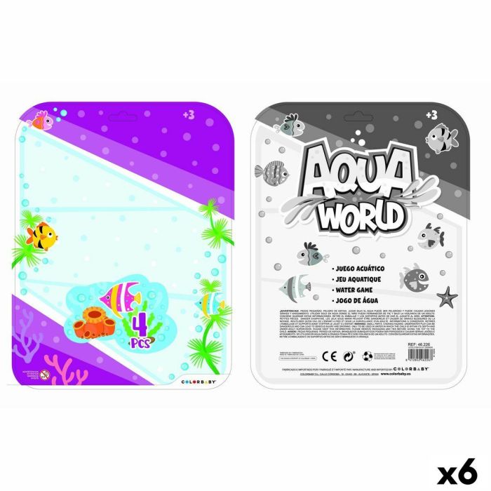 Juego Acuático Colorbaby AQUA WORLD 16,5 x 19,7 x 2,5 cm (6 Unidades) Juego Acuático Colorbaby AQUA WORLD 16,5 x 19,7 x 2,5 cm (6 Unidades)