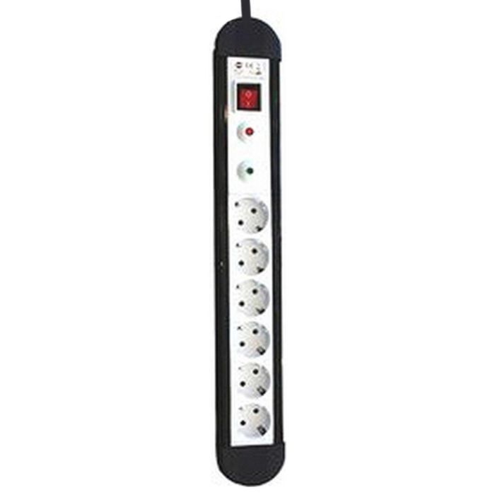 Regleta Enchufes 6 Tomas con Interruptor Silver Electronics 49646 3680W Negro Regleta Enchufes 6 Tomas con Interruptor Silver Electronics 49646 3680W Negro