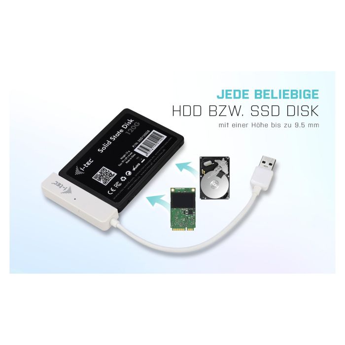 I-TEC Carcasa Externa para Disco Duro/SSD 2.5" USB 3.0 Easy SATA Blanco 10 I-TEC Carcasa Externa para Disco Duro/SSD 2.5" USB 3.0 Easy SATA Blanco 10