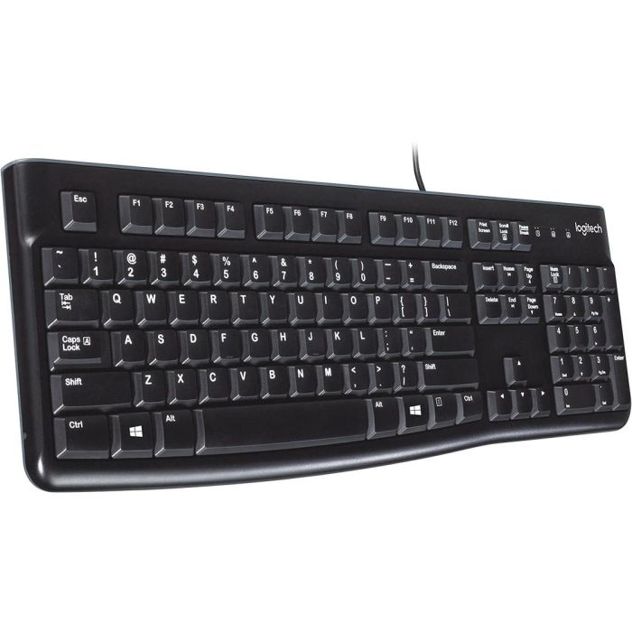 Logitech K120 Teclado para Negocio USB, Resistente a Derrames, Teclas Silenciosas de Perfil Bajo, Teclado Numérico Plug & Play 2 Logitech K120 Teclado para Negocio USB, Resistente a Derrames, Teclas Silenciosas de Perfil Bajo, Teclado Numérico Plug & Play 2