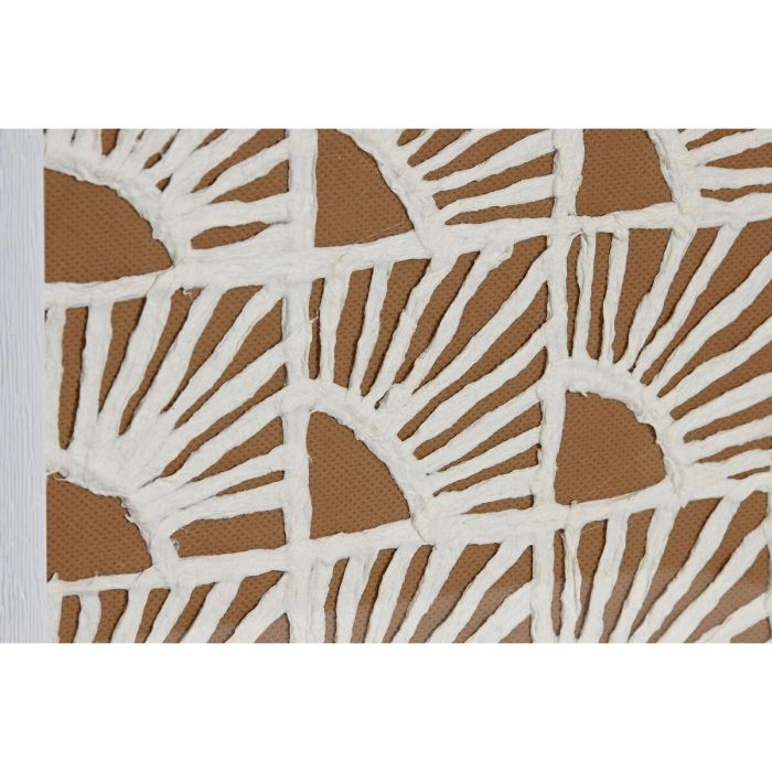 Cuadro Moderno DKD Home Decor Blanco Natural 2 x 22 x 22 cm Set de 4 2 Cuadro Moderno DKD Home Decor Blanco Natural 2 x 22 x 22 cm Set de 4 2