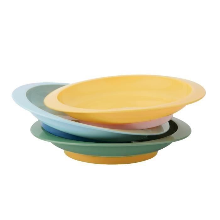 Badabulle Set de 3 platos antideslizantes e irrompibles, 12m+ Badabulle Set de 3 platos antideslizantes e irrompibles, 12m+