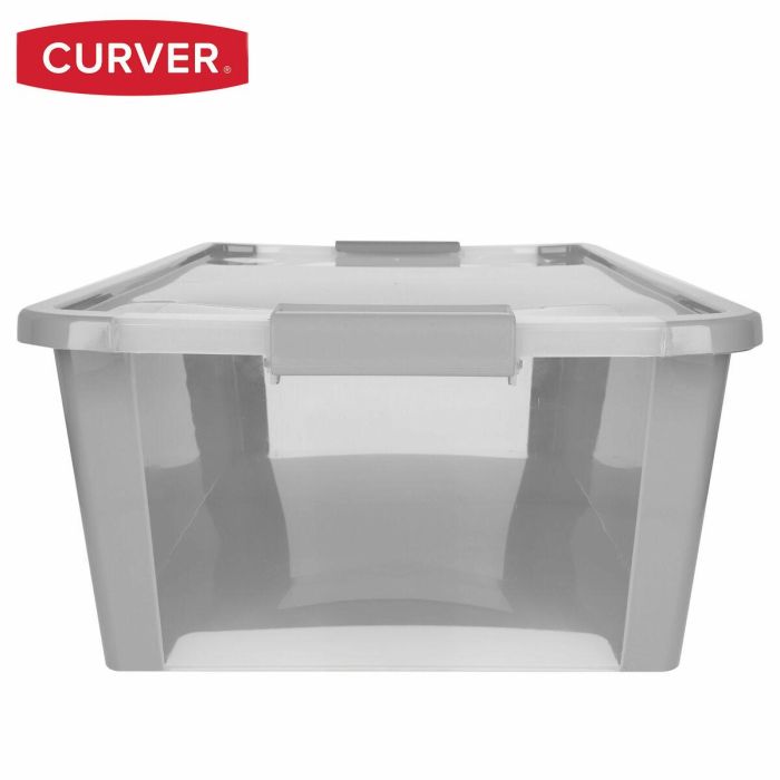 Caja de Almacenaje Curver Gris Plástico 26 L 55 x 19 x 35 cm (7 Unidades) 5