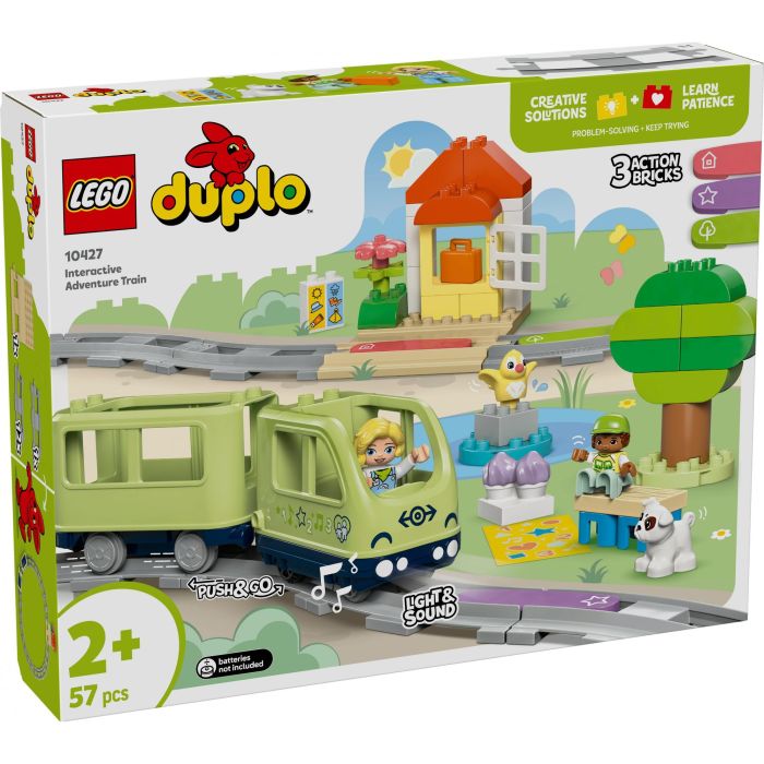 LEGO 10427 DUPLO My Town Tren de aventuras interactivo Juguetes de aprendizaje temprano para niños 2 años 5 LEGO 10427 DUPLO My Town Tren de aventuras interactivo Juguetes de aprendizaje temprano para niños 2 años 5