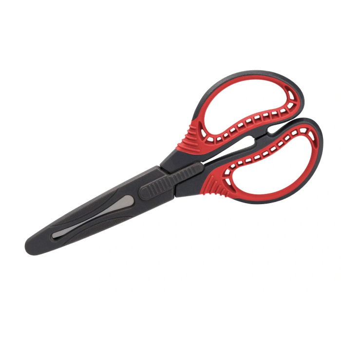 Liderpapel Tijera Titanio Hoja Curva 16.5 cm Durabilidad y Facilidad de Corte con Funda Protectora 6