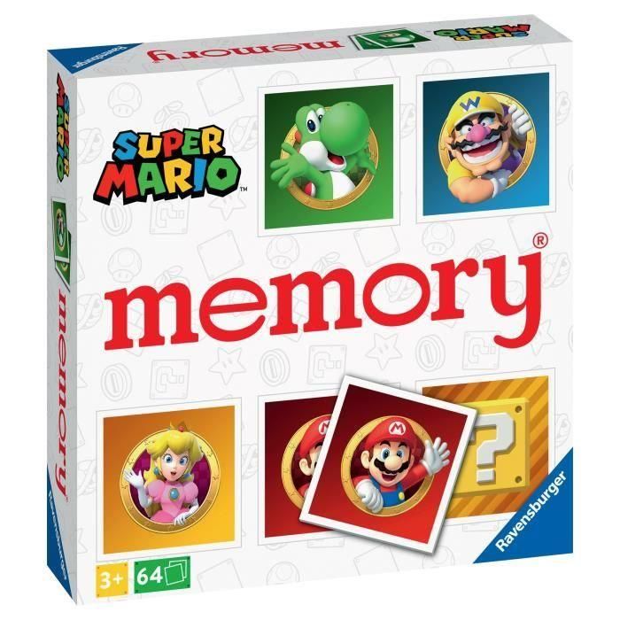 Ravensburger Juego de Mesa Memory Super Mario de 64 Cartas, Edición Multilingüe, para niños de 6 años en adelante 2