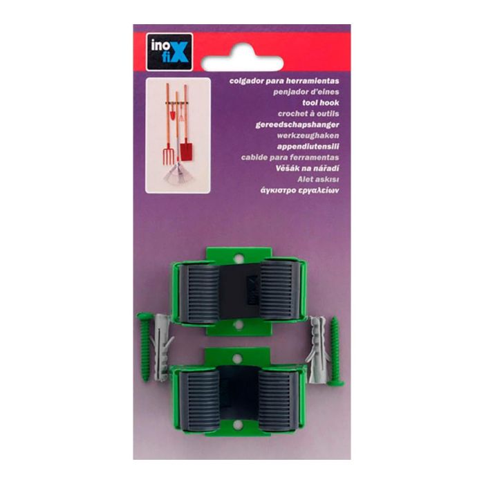 Colgador herramientas jardin verde 3036-5-000 (blister) inofix 1