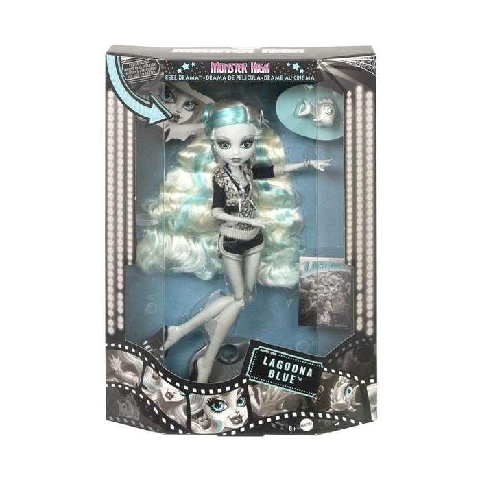 Mattel Monster High Muñeca Reel Drama Lagoona Edición Blanco y Negro para 6+ años