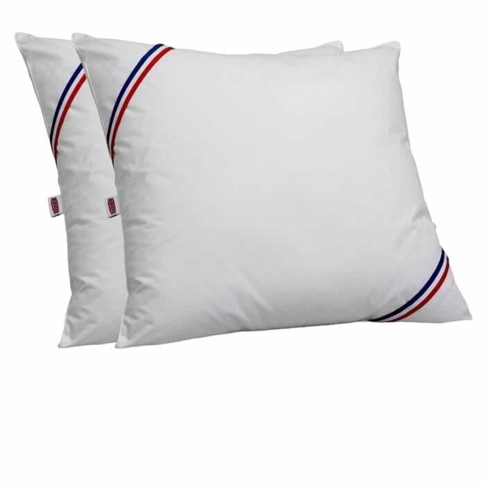 Dodo Set de 2 Cojines Tentación 60x60 cm Relleno Poliéster Fibra Hueca 100% Silicona Funda Piel de Melocotón Blanco