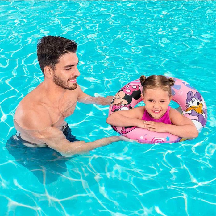 Bestway Flotador Hinchable Disney Minnie D56 cm +3 a 6 Años Playa y Piscina 91040 1 Bestway Flotador Hinchable Disney Minnie D56 cm +3 a 6 Años Playa y Piscina 91040 1